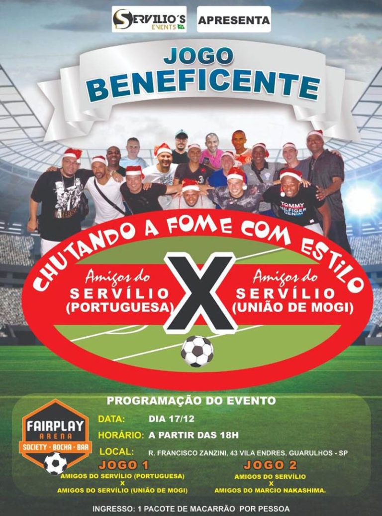 Guarulhos recebe evento beneficente ‘Chutando a fome com estilo’