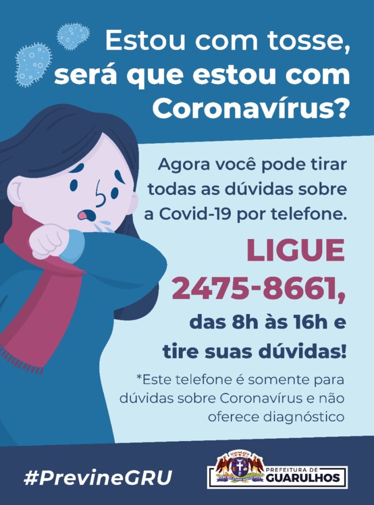 Guarulhos cria central telefônica para indicações médicas e psicológicas perante a crise do coronavírus