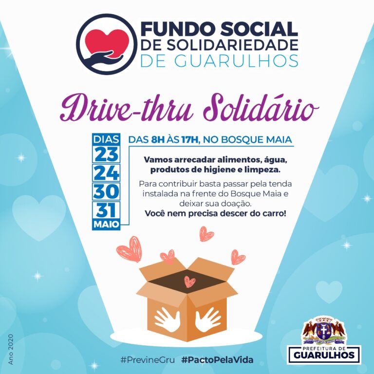 População doa 700 quilos de alimentos na 5ª edição do Drive-Thru Solidário