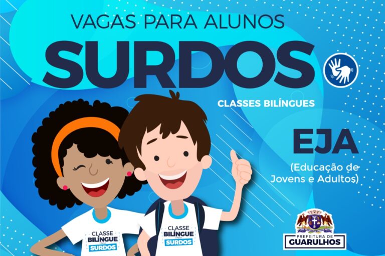 Prefeitura oferece vagas para alunos surdos na EJA