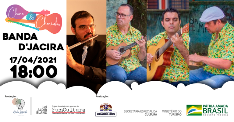 Projeto Choro e Chorinho convida Grupo Cedrus e Banda D’Jacira