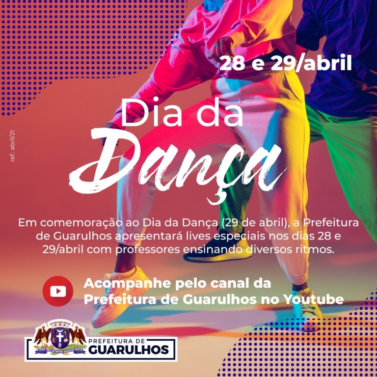 Guarulhos celebra o Dia da Dança com atividades virtuais relacionadas ao gênero
