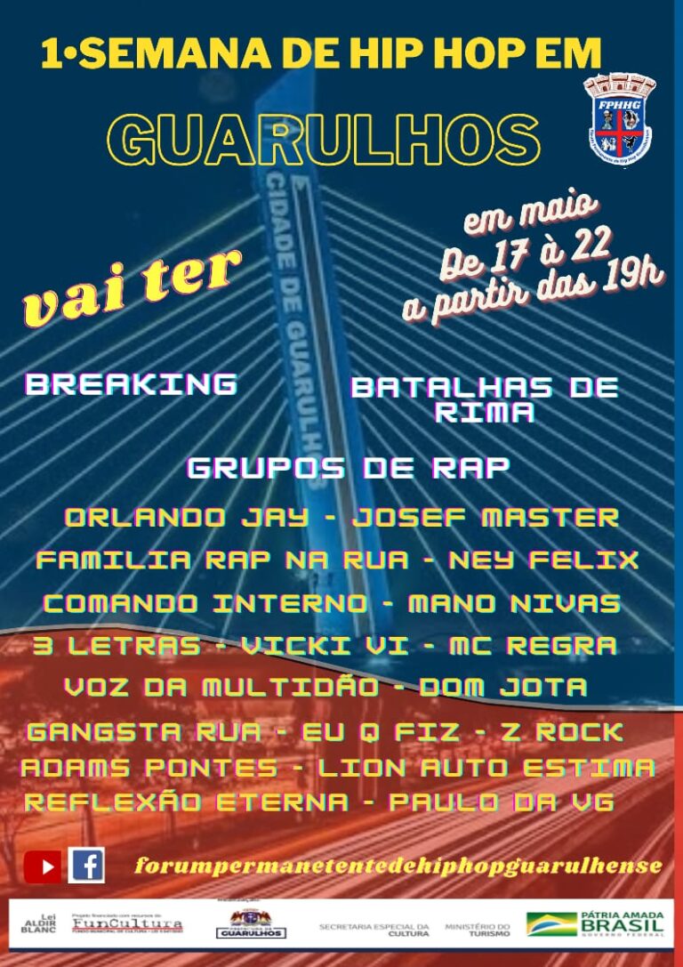 Semana do Hip Hop em Guarulhos reúne artistas de rap e break dance