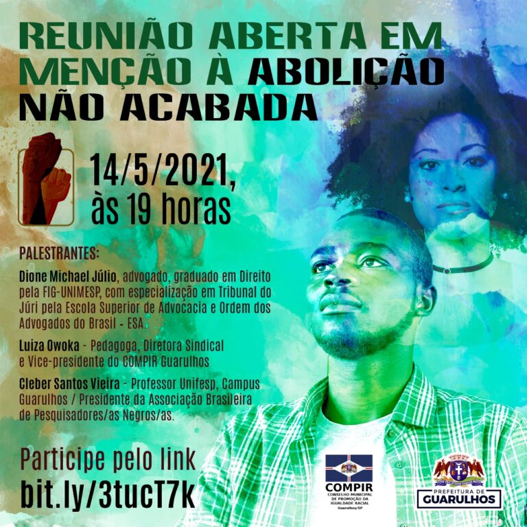 Prefeitura realiza reunião aberta sobre abolição inacabada nesta sexta-feira