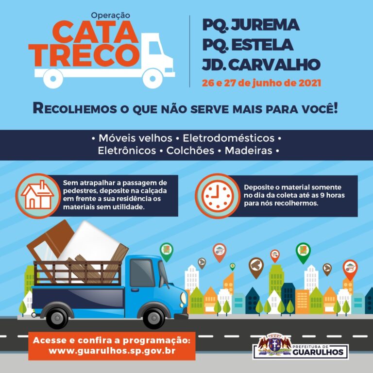 Operação Cata-Treco atende três bairros neste final de semana