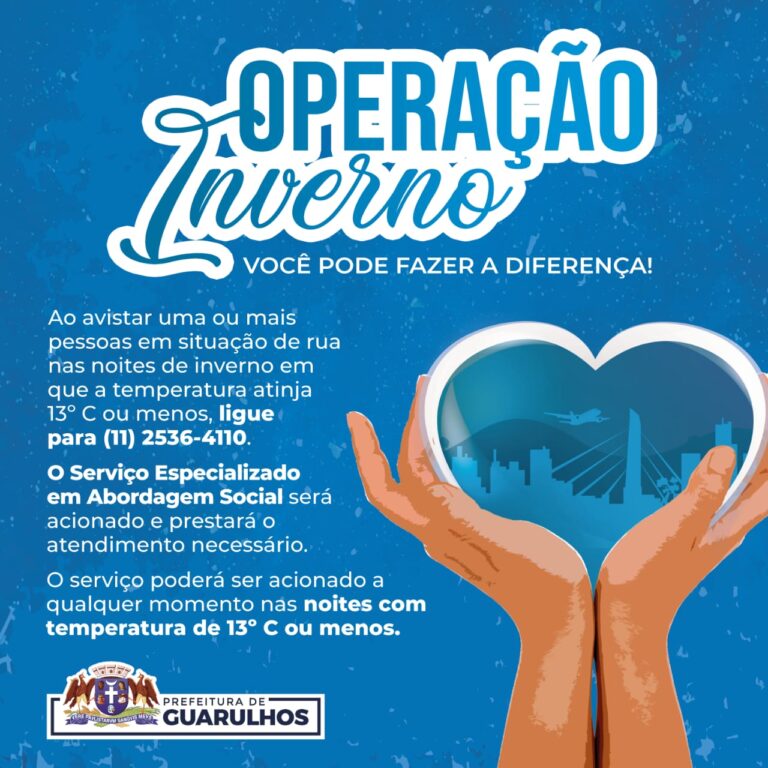 Operação Inverno acolhe 60 pessoas em situação de rua na noite de terça-feira
