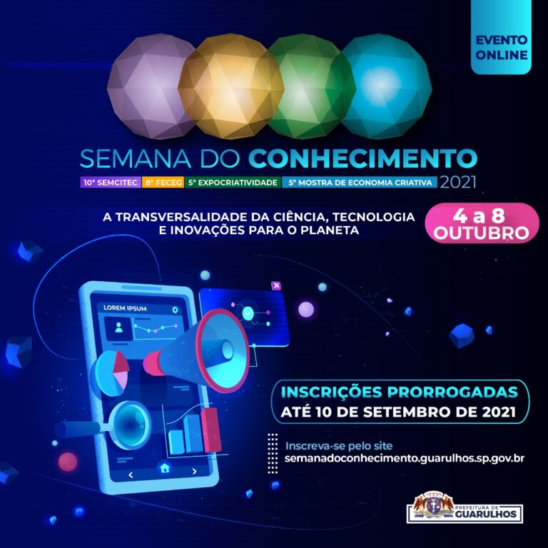 Semana do Conhecimento tem inscrições prorrogadas até 10 de setembro