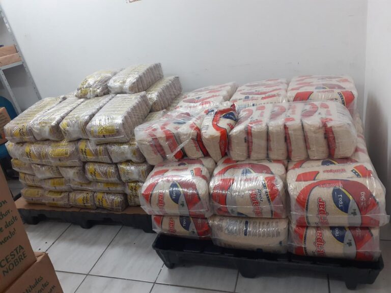 Guarulhos recebe a doação de duas toneladas de alimentos