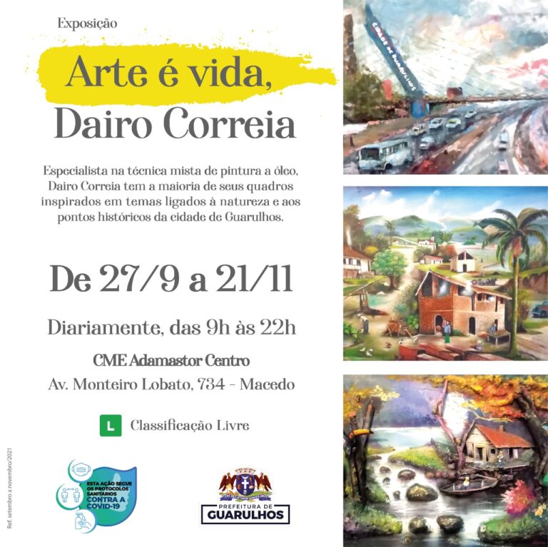 Exposição no Adamastor retrata a natureza e pontos históricos de Guarulhos