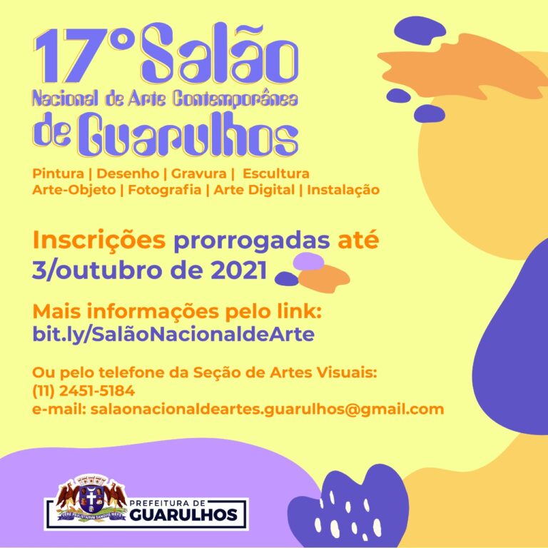 Inscrições para o 17º Salão de Arte Contemporânea de Guarulhos são prorrogadas