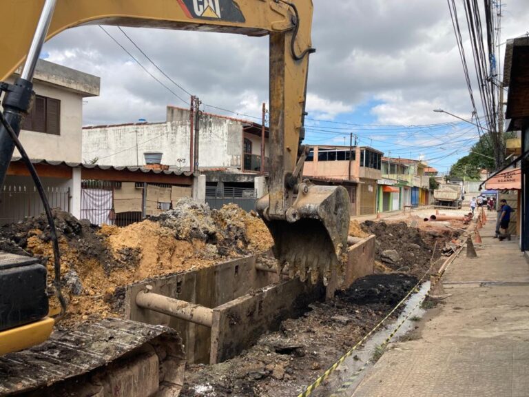 Obras para o tratamento de esgoto avançam em Guarulhos