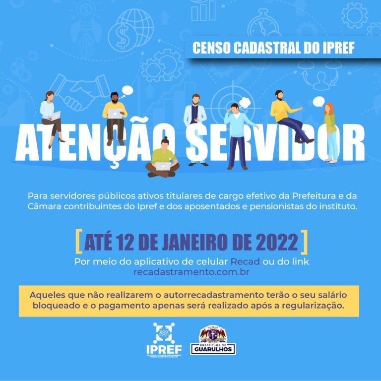 Servidores têm até 12 de janeiro para fazer o recadastramento do Ipref