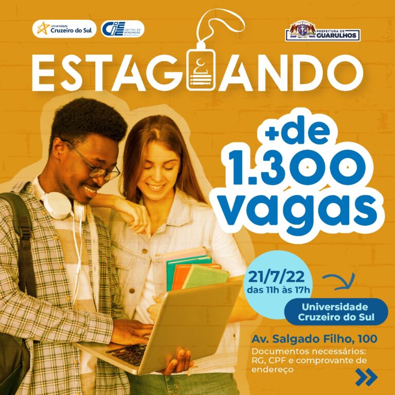 Projeto da Prefeitura disponibiliza 1,3 mil vagas de estágio remunerado a jovens