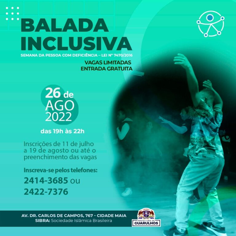 Primeira Balada Inclusiva de Guarulhos será realizada em agosto