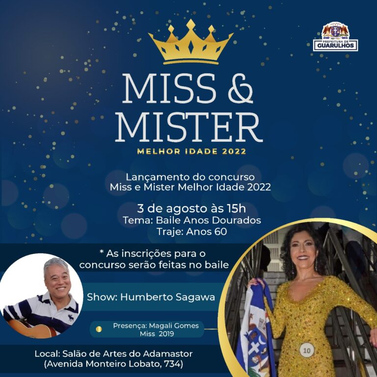 Baile no Adamastor abre as inscrições para o Concurso Miss e Mister Melhor Idade