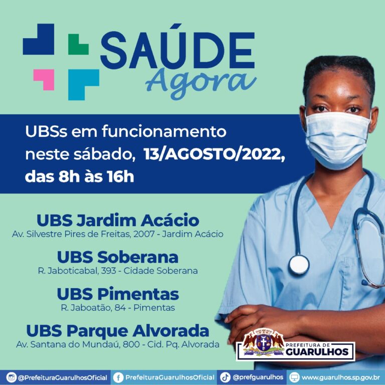 Programa Saúde Agora abre quatro UBS no sábado