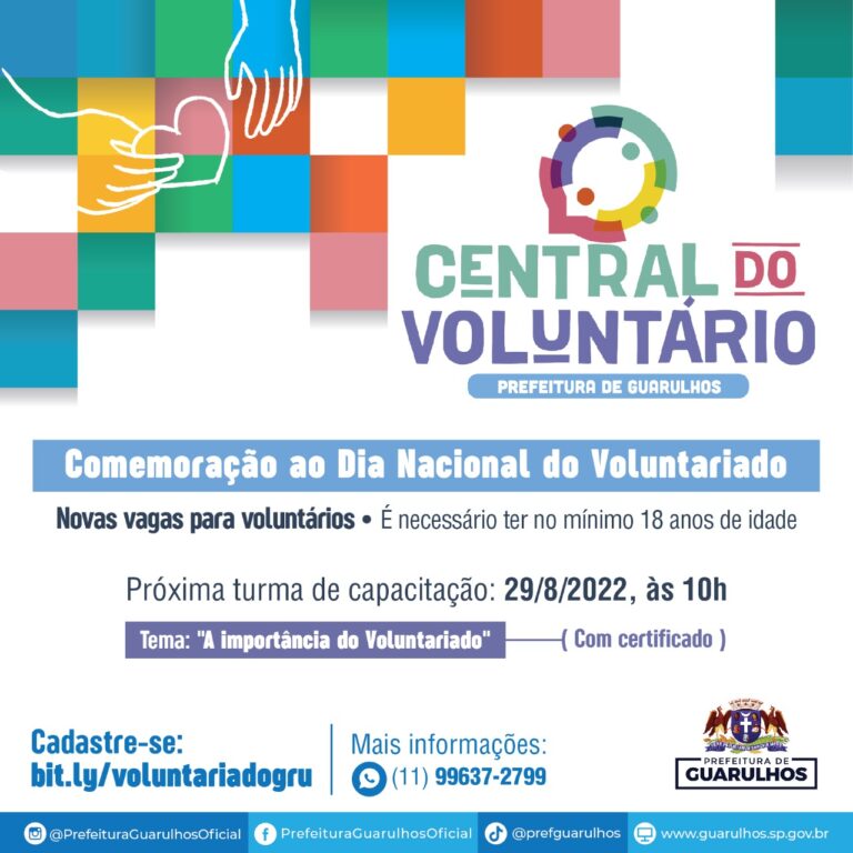 Prefeitura capacita interessados em participar da Central do Voluntariado de Guarulhos