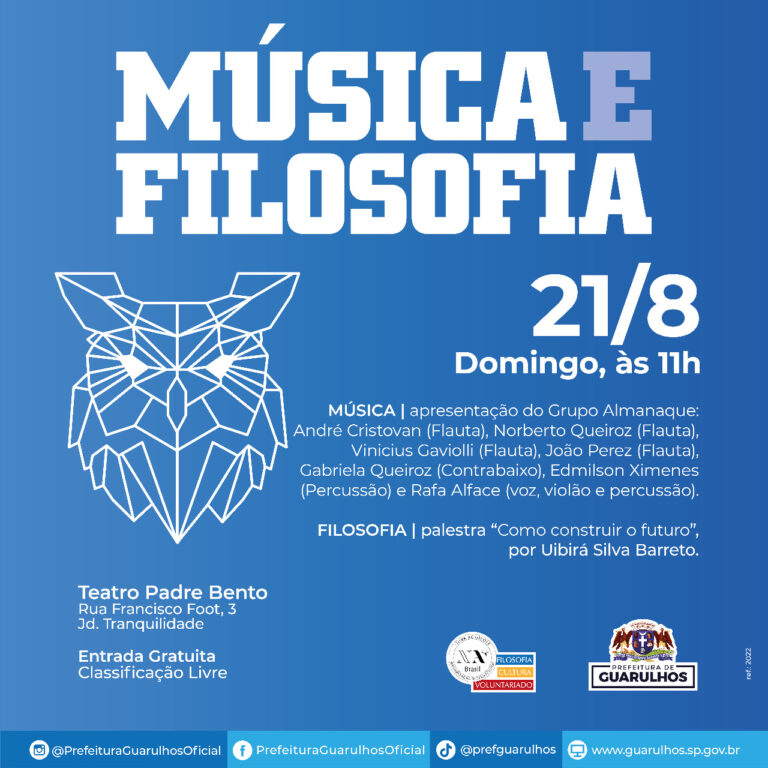 Teatro Padre Bento recebe encontro do projeto Música e Filosofia