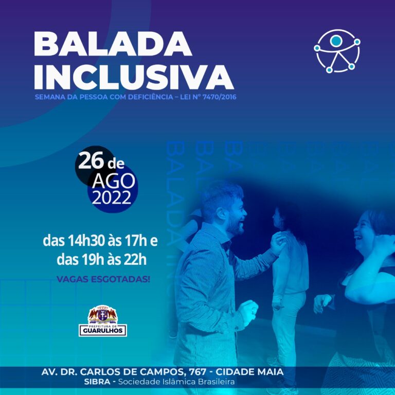Guarulhos promove a 1ª Balada Inclusiva nesta sexta-feira