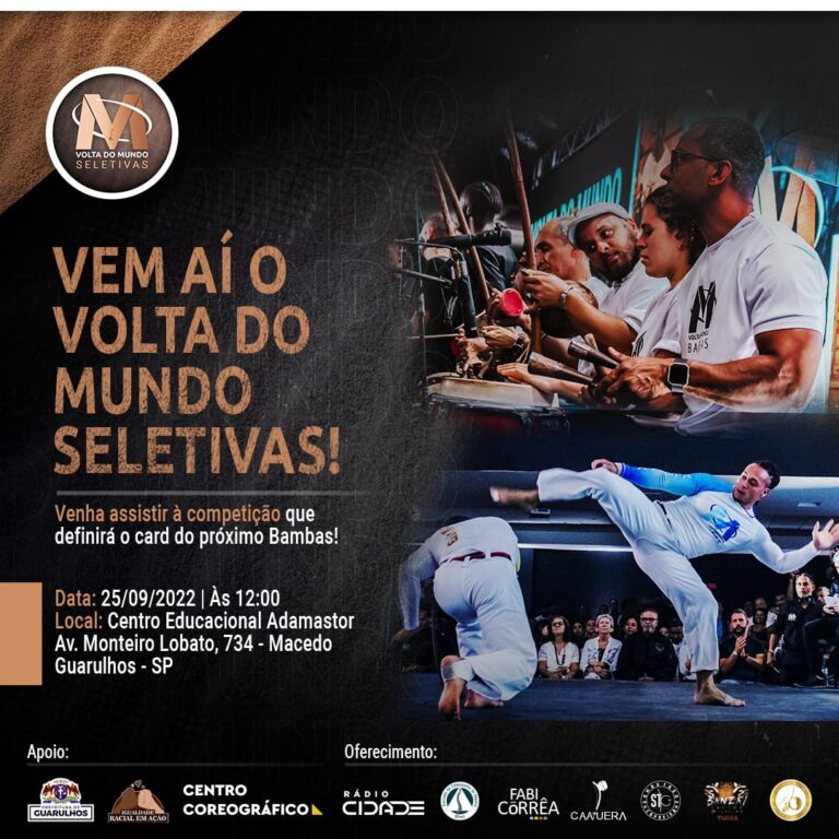 Guarulhos sediará competição de capoeira Volta do Mundo neste domingo