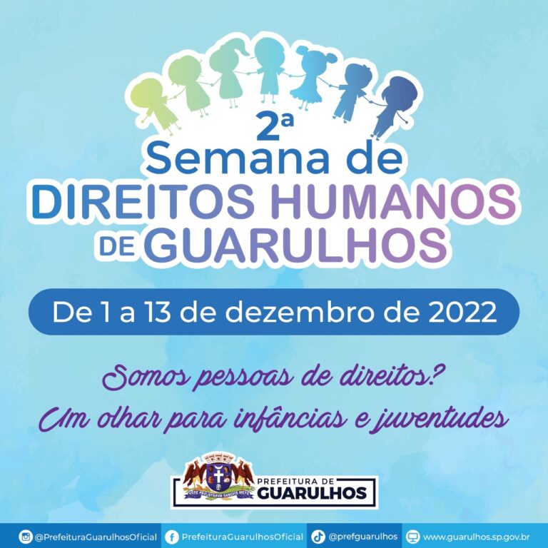 2ª Semana de Direitos Humanos de Guarulhos será de 1º a 13 de dezembro