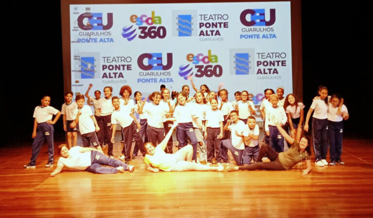 Alunos de Escola da Prefeitura concluem projeto de ginástica artística com apresentação no CEU Ponte Alta