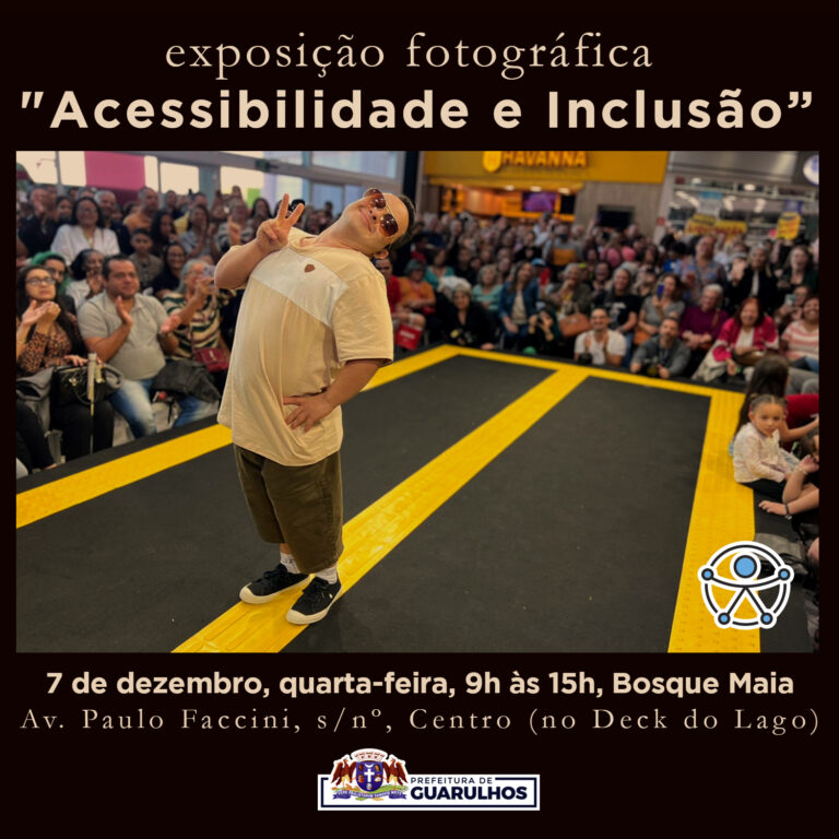Bosque Maia recebe a exposição fotográfica Acessibilidade e Inclusão nesta quarta-feira