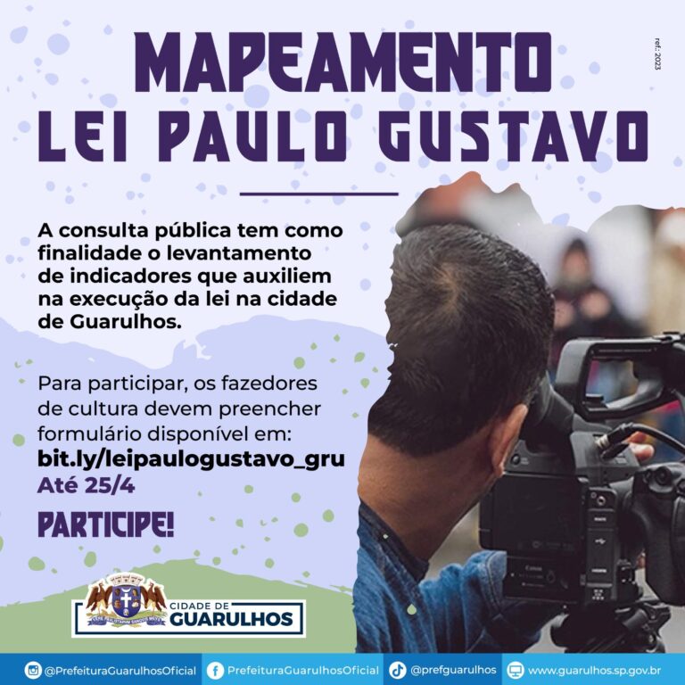 Trabalhadores da cultura têm até 25 de abril para contribuir com o mapeamento da lei Paulo Gustavo