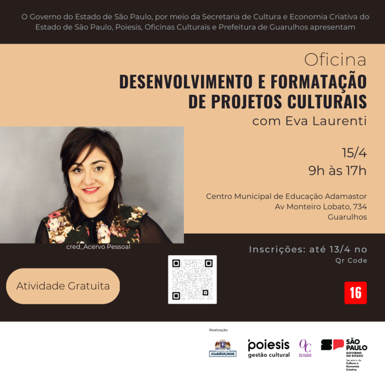 Prefeitura oferece oficina de desenvolvimento e formatação de projetos culturais
