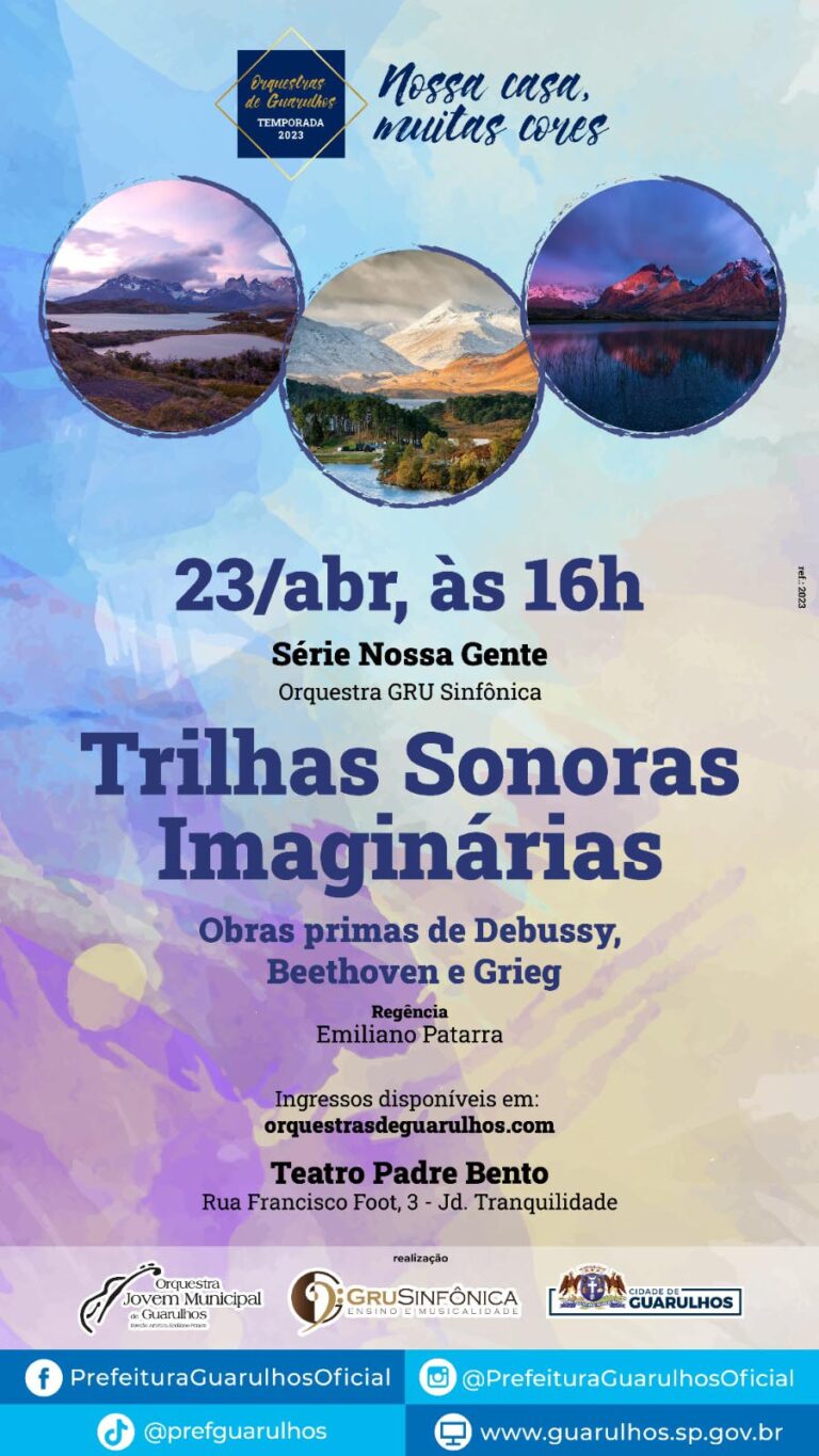 GRU Sinfônica apresenta Trilhas Sonoras Imaginárias com obras de Debussy, Beethoven e Grieg