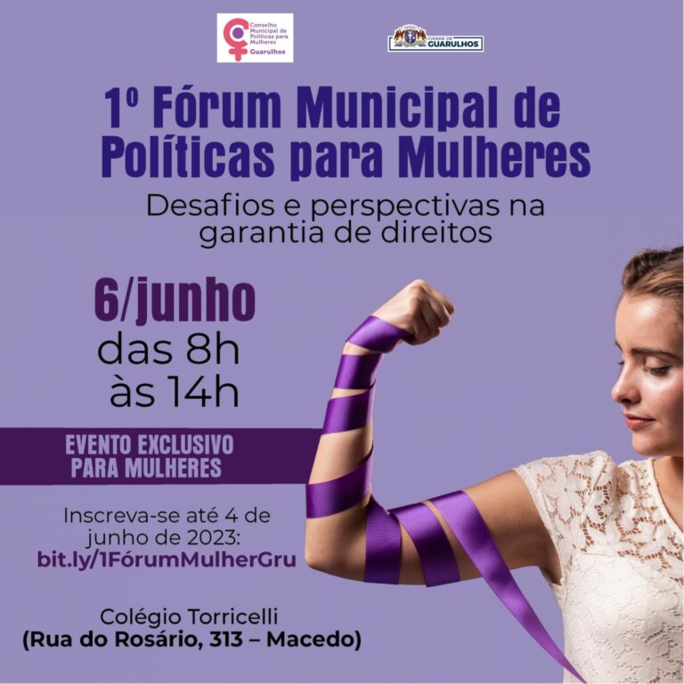 1º Fórum Municipal de Políticas para Mulheres está com inscrições abertas em Guarulhos