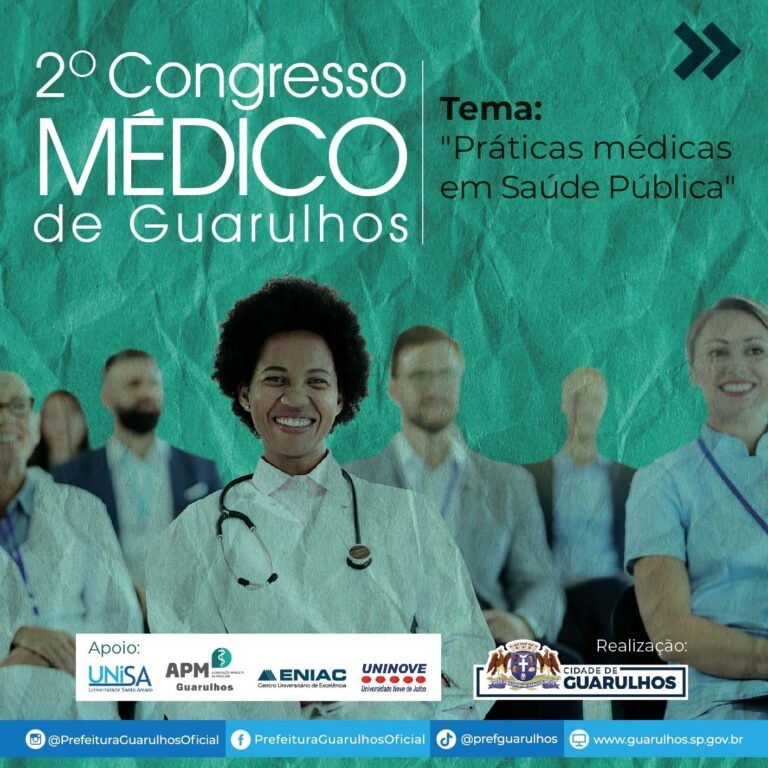 Prefeitura recebe inscrições para o 2ª Congresso Médico de Guarulhos