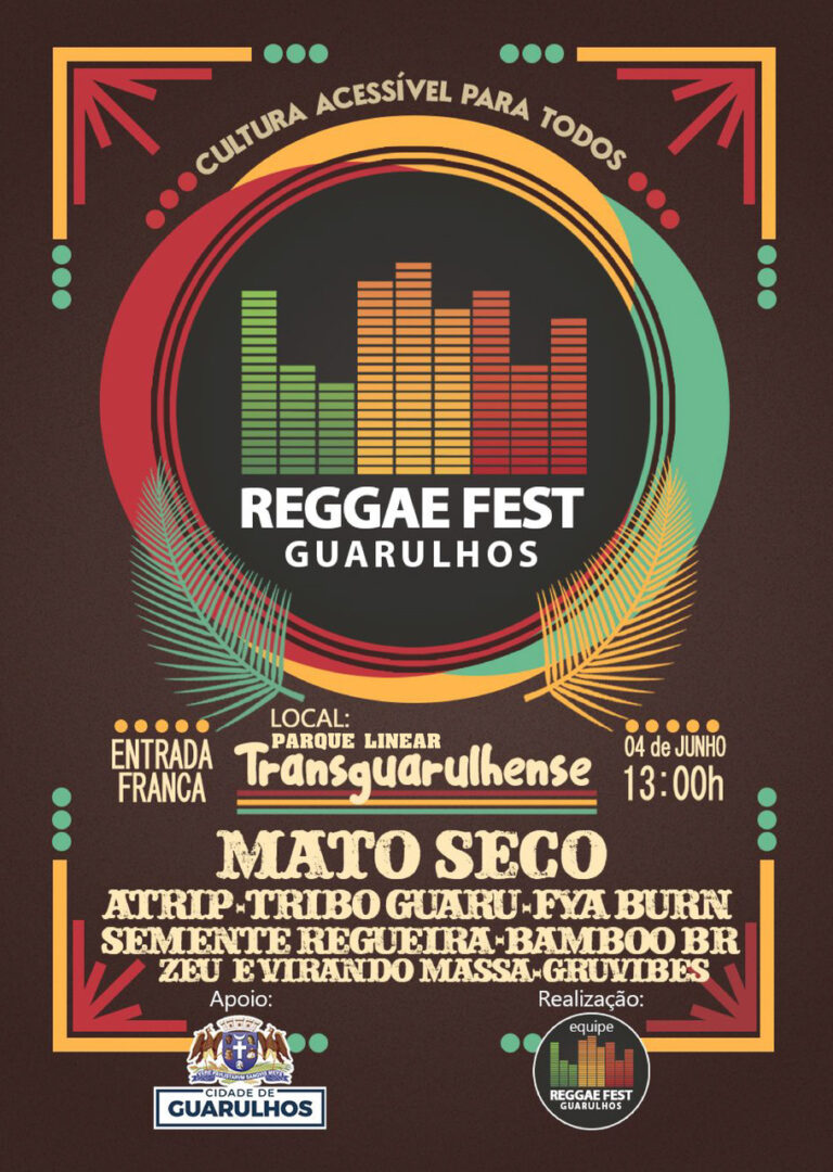 Parque Linear Transguarulhense recebe o Reggae Fest Guarulhos no domingo