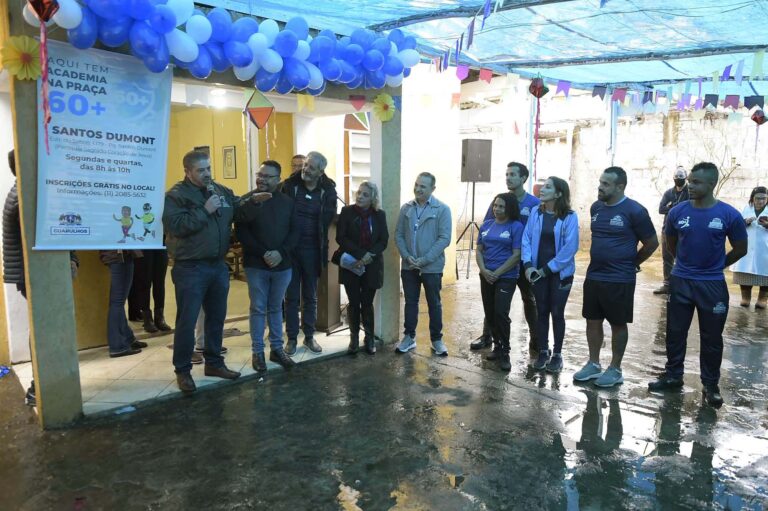 23º polo da Academia na Praça 60+ é inaugurado no Parque Santos Dumont