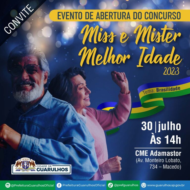 Evento no Adamastor abre inscrições para o concurso Miss e Mister Melhor Idade 2023