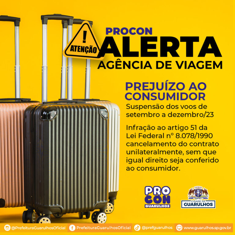 Procon Guarulhos notifica empresa de pacotes promocionais de viagem