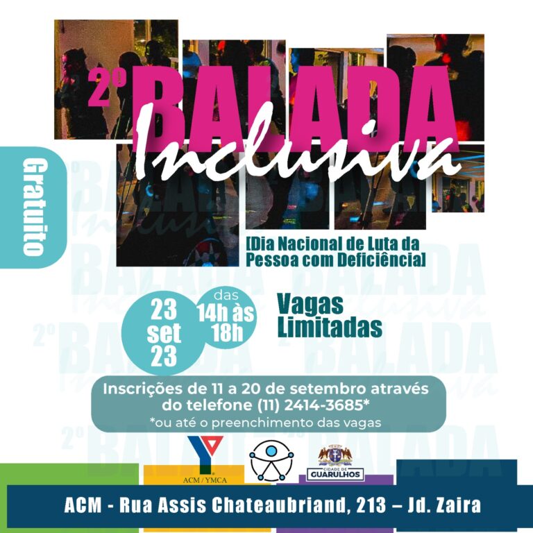 2ª Balada Inclusiva de Guarulhos recebe inscrições a partir de segunda-feira