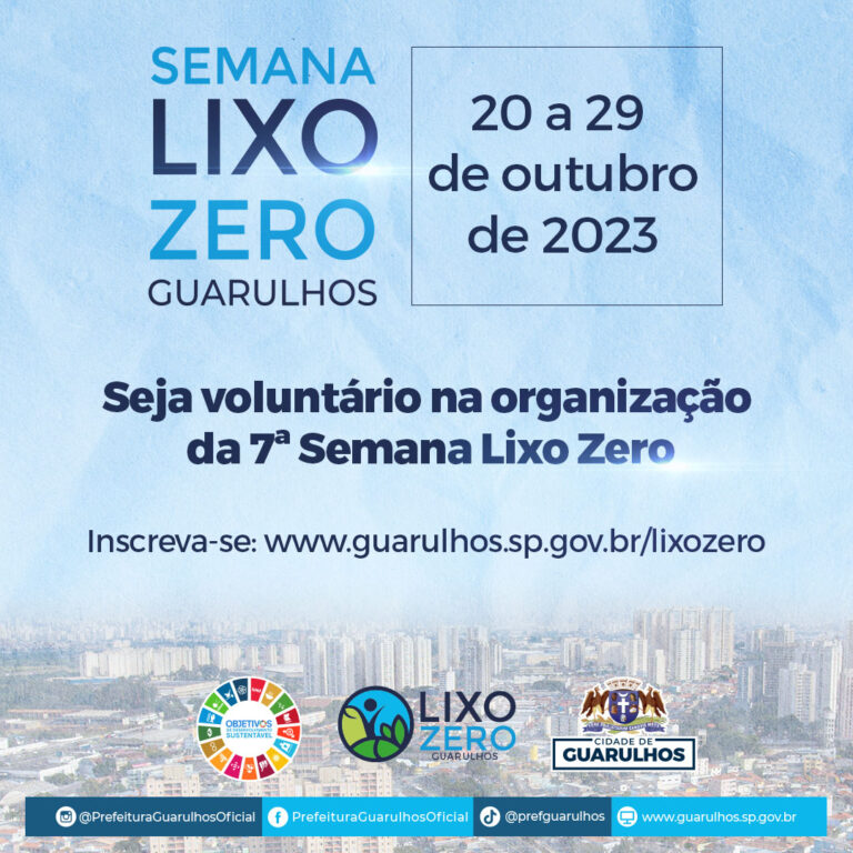 Prefeitura abre as inscrições para nova edição da Semana Lixo Zero Guarulhos