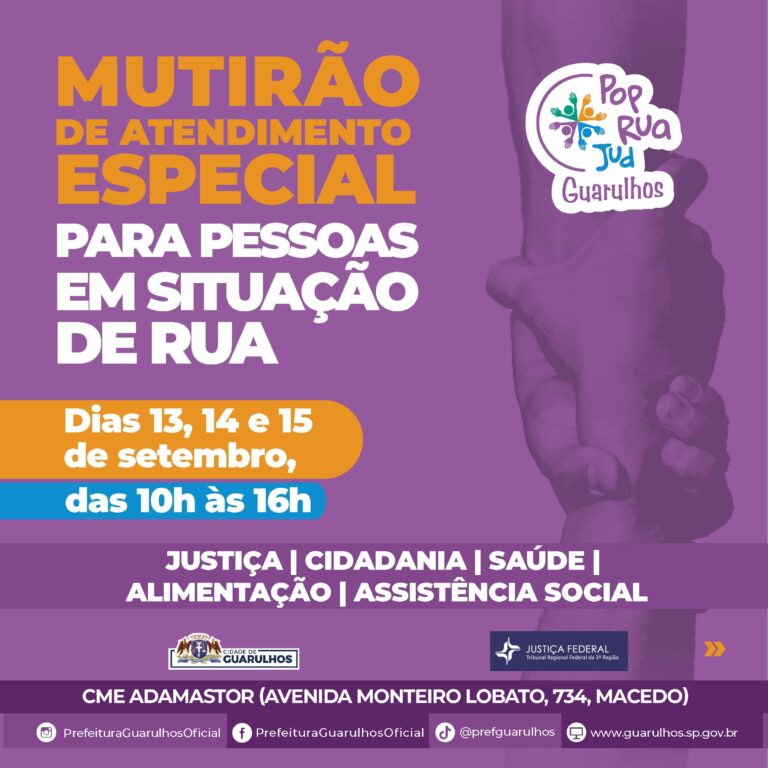 População em situação de rua terá atendimento especial de 13 a 15 de setembro no Adamastor