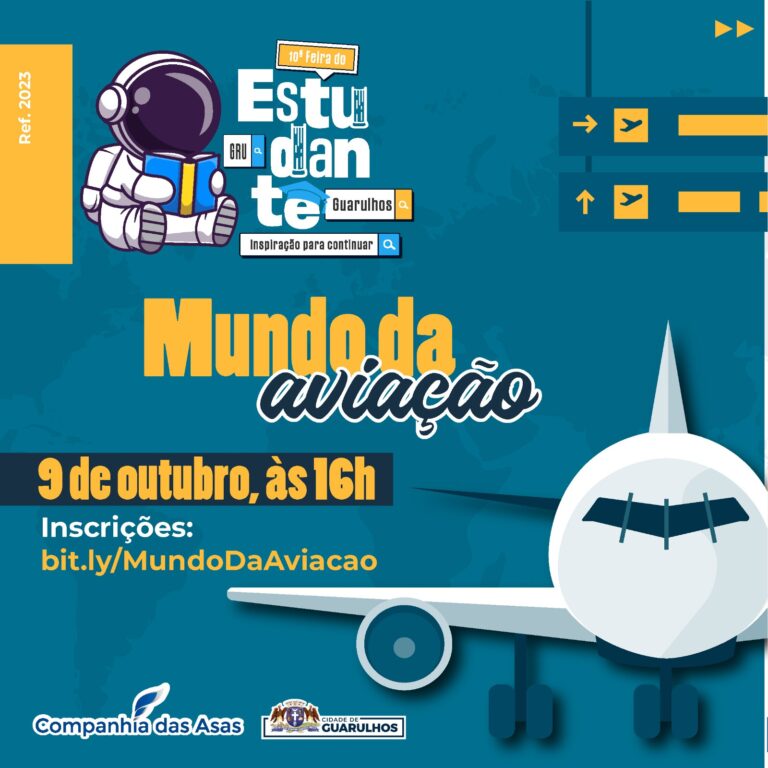 Feira do Estudante de Guarulhos trará o universo da aviação com simulador de voo ao Adamastor
