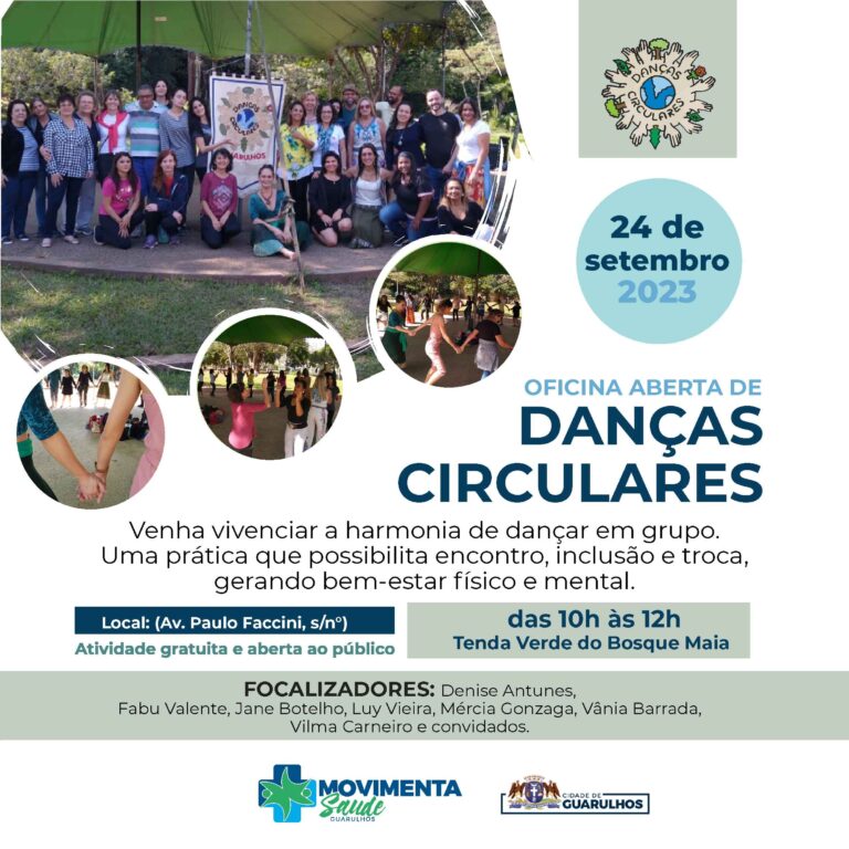 Oficina de Danças Circulares será realizada no domingo no Bosque Maia