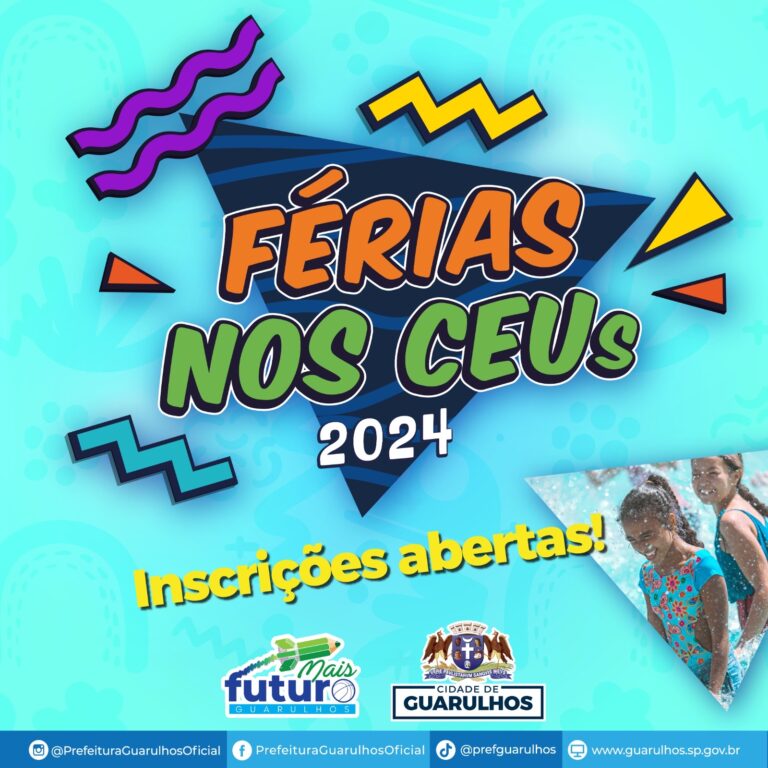 Inscrições para o Férias nos CEUs começam na próxima segunda-feira