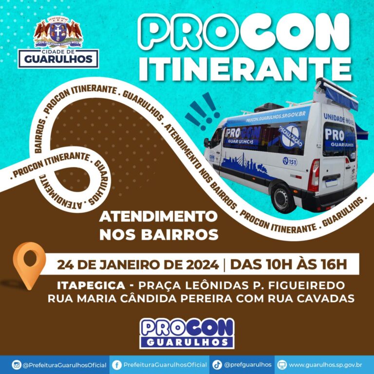 Itapegica recebe os serviços do Procon Itinerante na quarta-feira