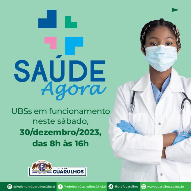 Último sábado do ano tem quatro UBS abertas pelo programa Saúde Agora