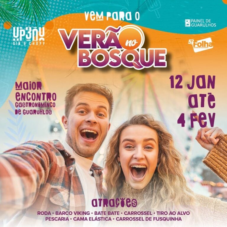 Verão no Bosque oferece parque de diversões e vila gastronômica até o dia 4