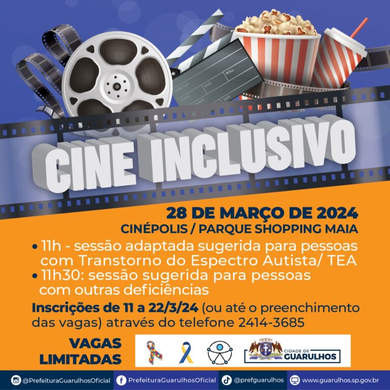 Prefeitura oferece sessões gratuitas de cinema para pessoas com deficiência