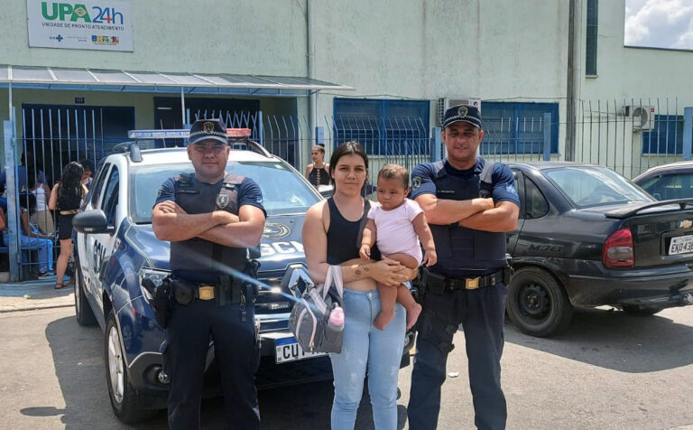 GCM aplica manobra de Heimlich e salva bebê de 11 meses com engasgo no Jardim Cumbica