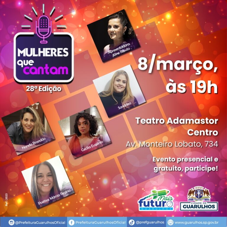 Teatro Adamastor recebe o programa Mulheres que Cantam nesta sexta-feira