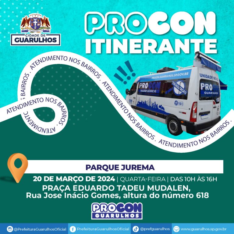 Parque Jurema receberá atendimento do Procon na quarta-feira
