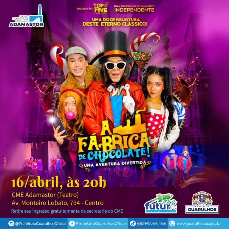 Teatro Adamastor recebe releitura do clássico A Fantástica Fábrica de Chocolate